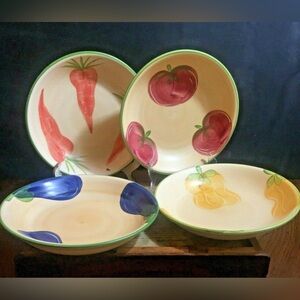 Certified International Vegetables 4 Pasta Bowls Portugal